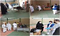 بازدید ریاست مرکز بهداشت به همراه کارشناسان ستاد  از مرکزتجمیعی واکسیناسیون شهر سوران